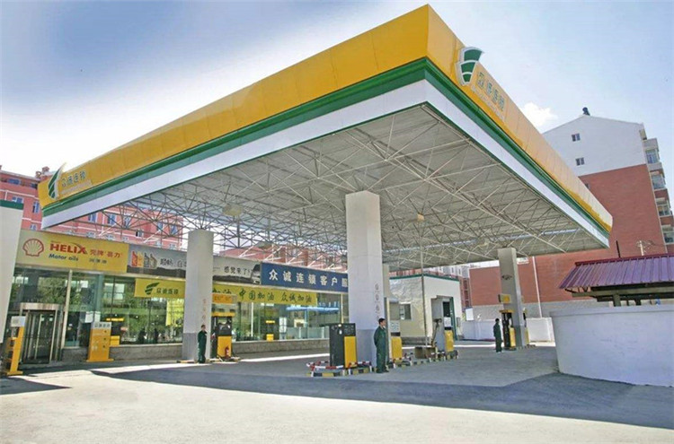 徐汇加气站钢结构网架案例7